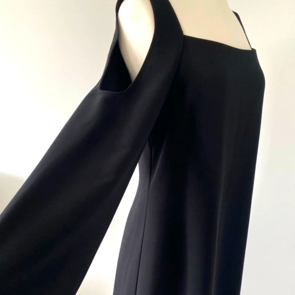 Sexy Elegance Black Mini Dress Size S Cold Shoulder Bailey 44 - Picture 11 of 12